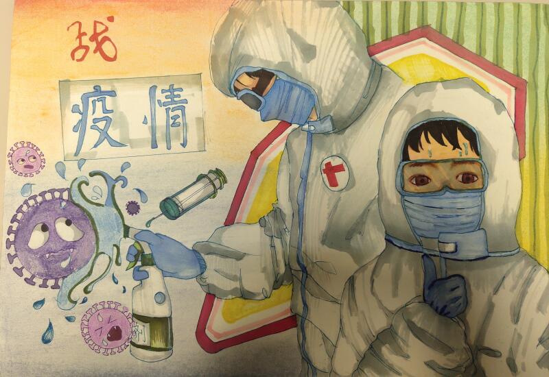 “疫情當(dāng)前，孩子們有‘畫’說”作品展播（三十五）
