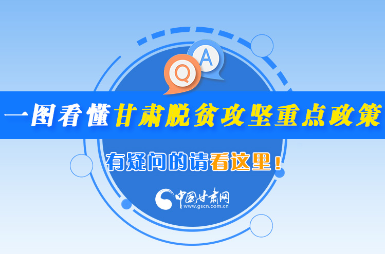一圖看懂甘肅脫貧攻堅(jiān)重點(diǎn)政策，有疑問的請看這里！