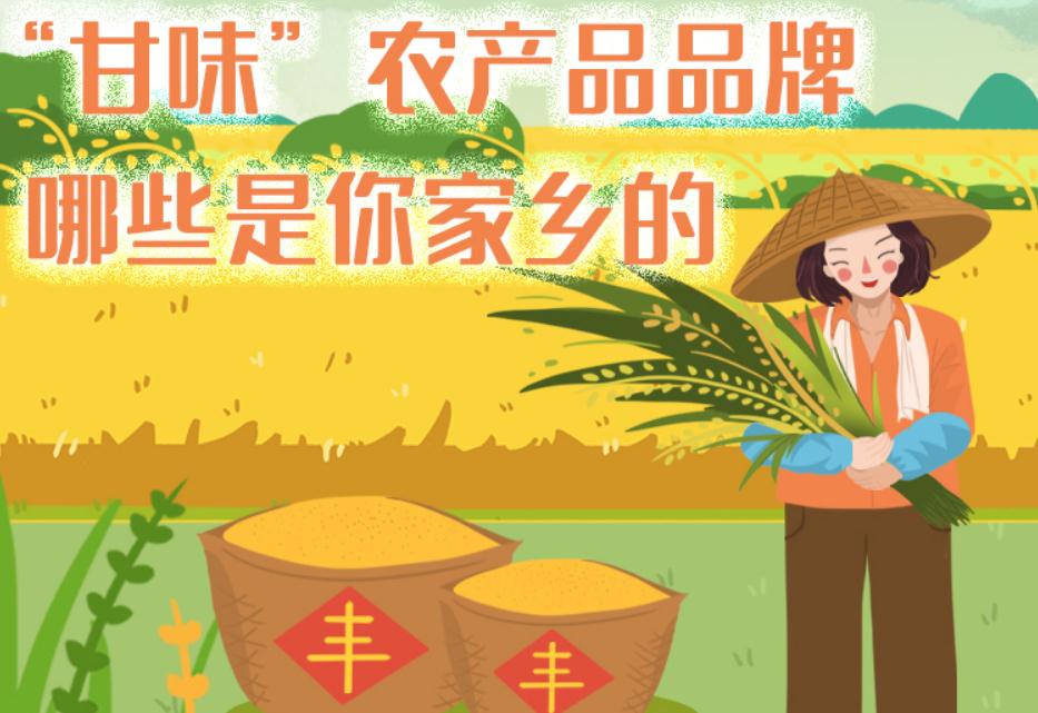 一圖帶你了解“甘味”農(nóng)產(chǎn)品品牌 ，哪些是你家鄉(xiāng)的？