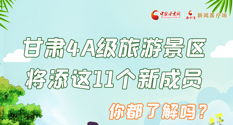 圖解|甘肅4A級(jí)旅游景區(qū)將添這11個(gè)新成員 你都了解嗎？