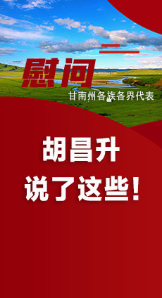  圖解|慰問甘南州各族各界代表 胡昌升說了這些！