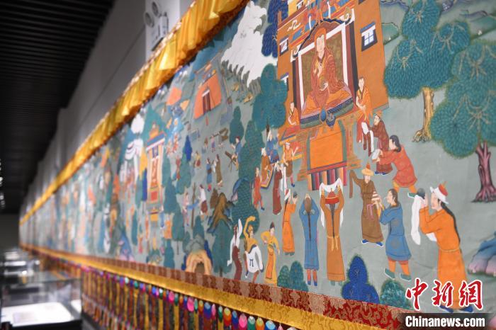 8月20日，“塔影河聲吉祥千年——涼州會(huì)盟暨蘭州與武威文物聯(lián)展”在蘭州市博物館開(kāi)展。戴文昌 攝